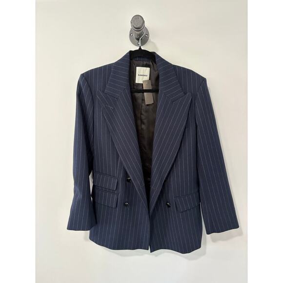 Sandro Jackets & Blazers - Sandro Andy Pinstripe Blazer Size 38(6)